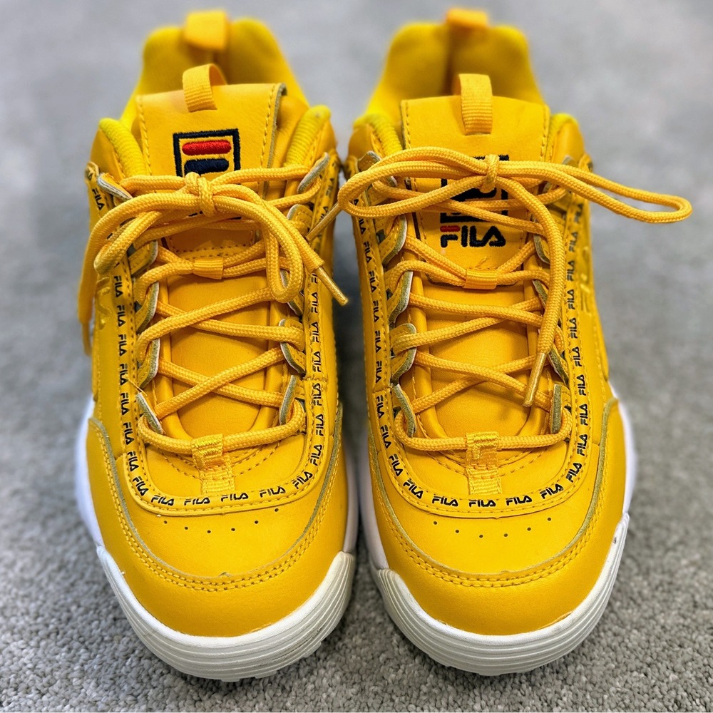 Fila Disruptor 2 Premium Repeat Canary Yellow
Style: 3FM00658-743, Women's US 6